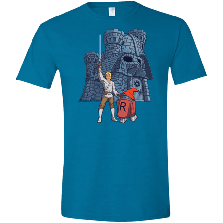 T-Shirts Antique Sapphire / S Darthskull Castle Men's Semi-Fitted Softstyle