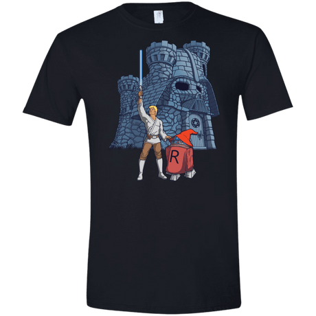 T-Shirts Black / X-Small Darthskull Castle Men's Semi-Fitted Softstyle