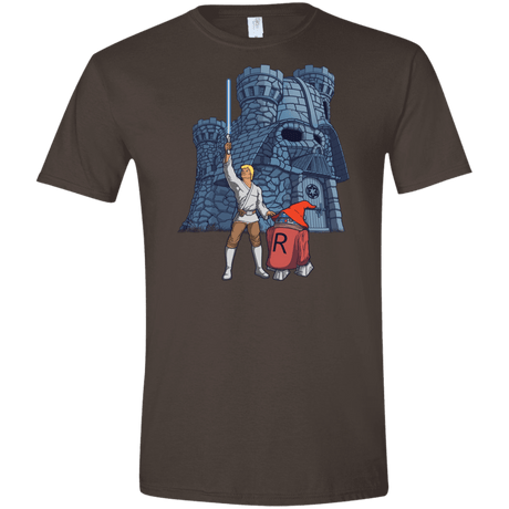 T-Shirts Dark Chocolate / S Darthskull Castle Men's Semi-Fitted Softstyle