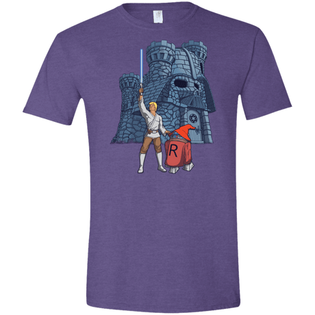 T-Shirts Heather Purple / S Darthskull Castle Men's Semi-Fitted Softstyle