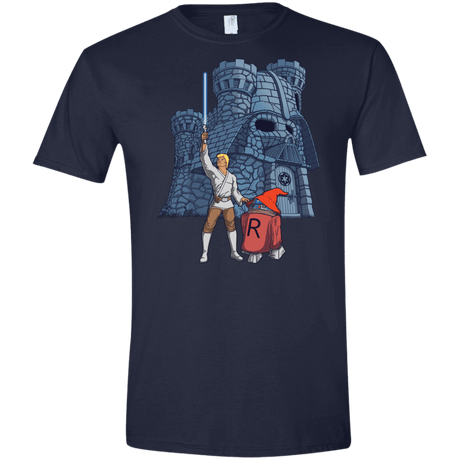 T-Shirts Navy / X-Small Darthskull Castle Men's Semi-Fitted Softstyle