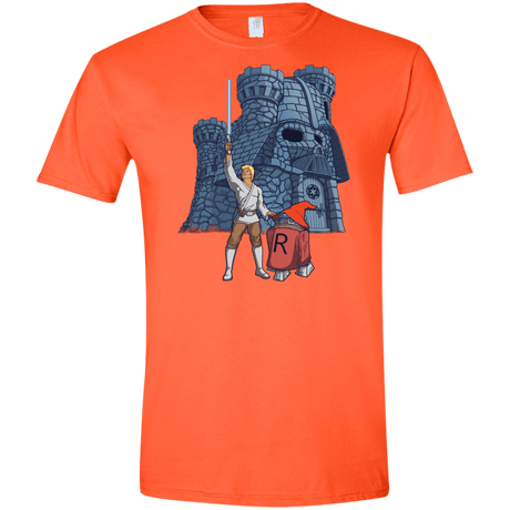 T-Shirts Orange / S Darthskull Castle Men's Semi-Fitted Softstyle