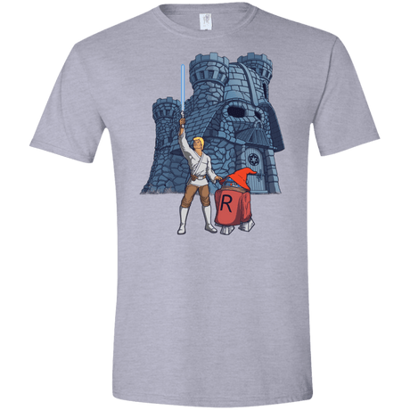 T-Shirts Sport Grey / X-Small Darthskull Castle Men's Semi-Fitted Softstyle