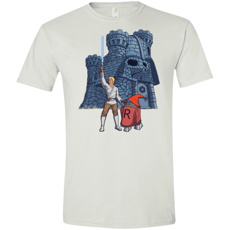 T-Shirts White / X-Small Darthskull Castle Men's Semi-Fitted Softstyle