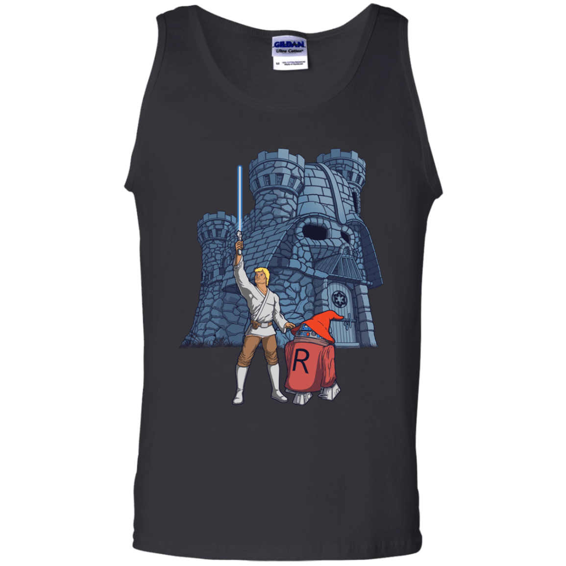 T-Shirts Black / S Darthskull Castle Men's Tank Top