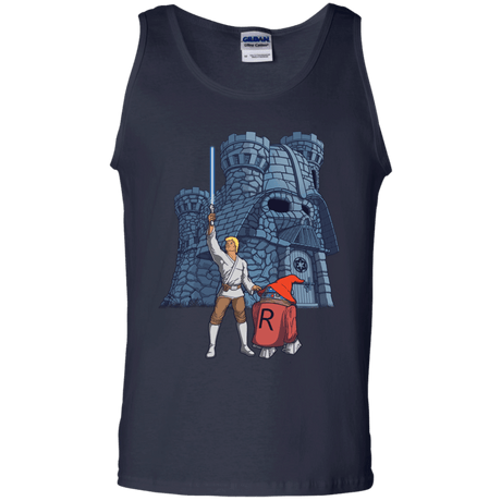 T-Shirts Navy / S Darthskull Castle Men's Tank Top