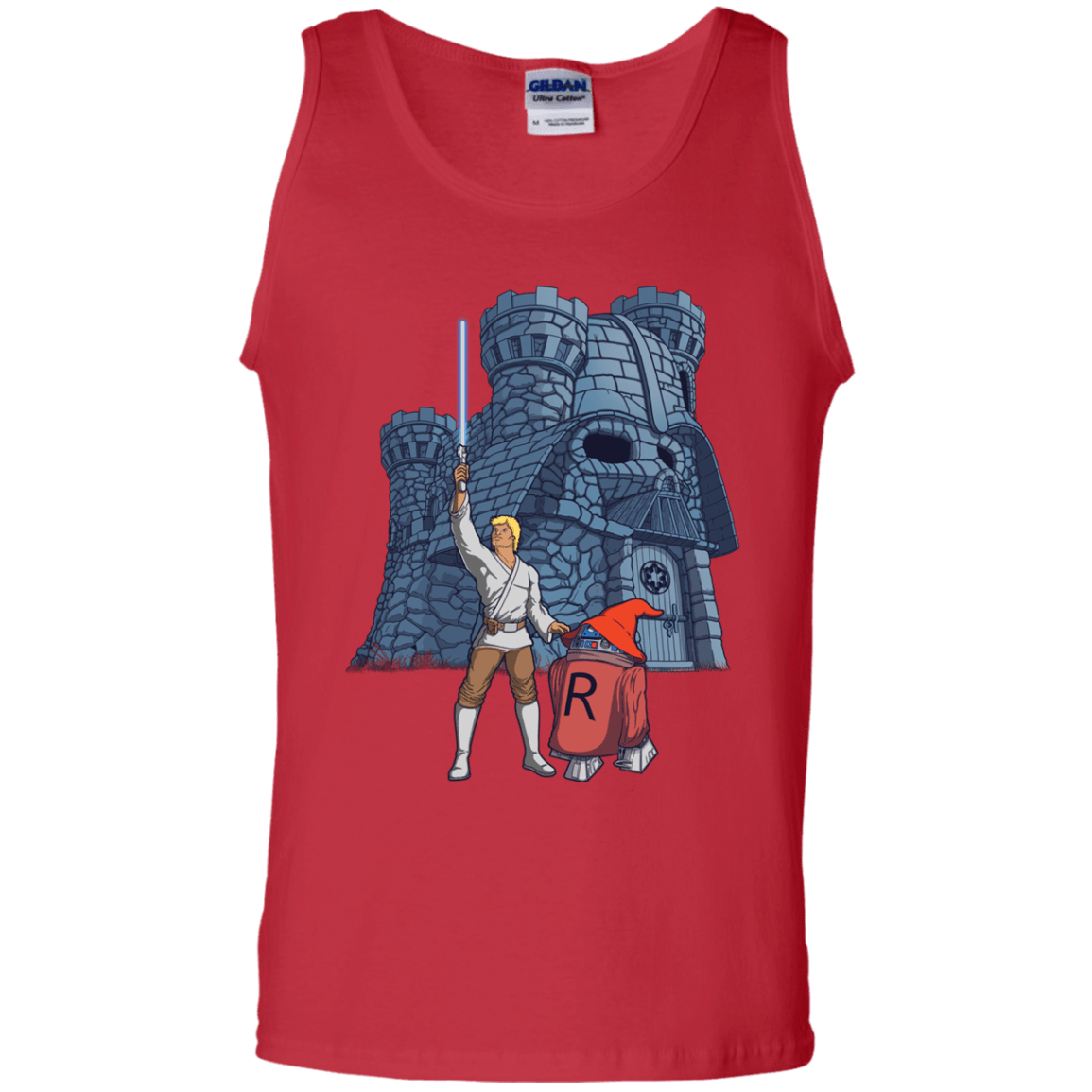 T-Shirts Red / S Darthskull Castle Men's Tank Top