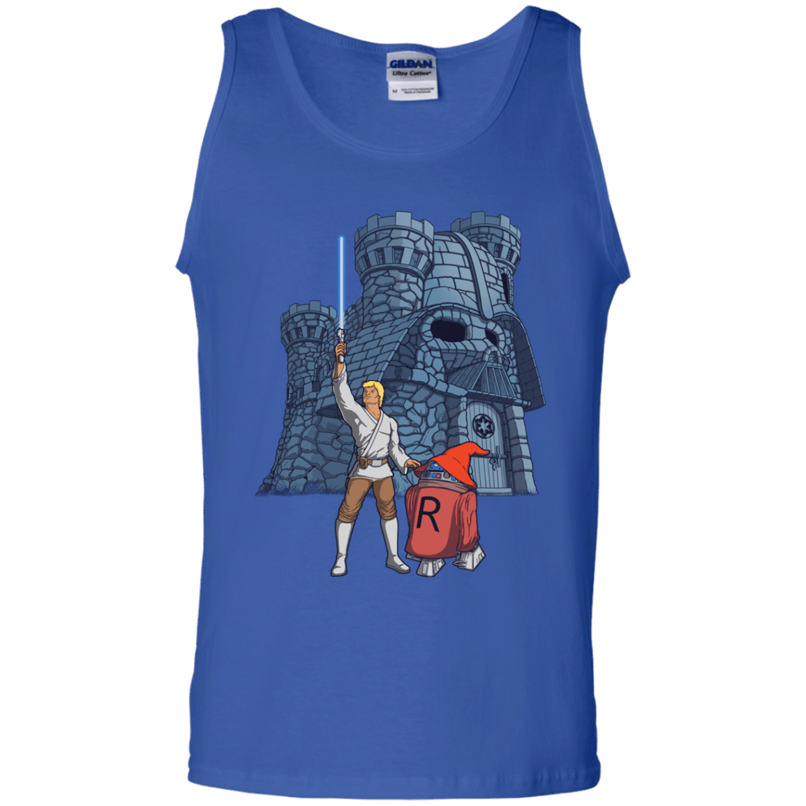 T-Shirts Royal / S Darthskull Castle Men's Tank Top
