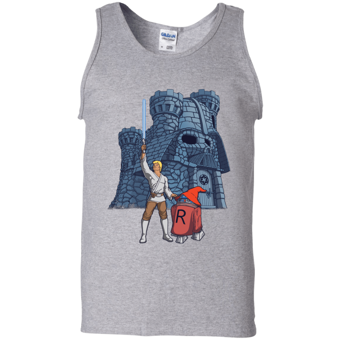 T-Shirts Sport Grey / S Darthskull Castle Men's Tank Top