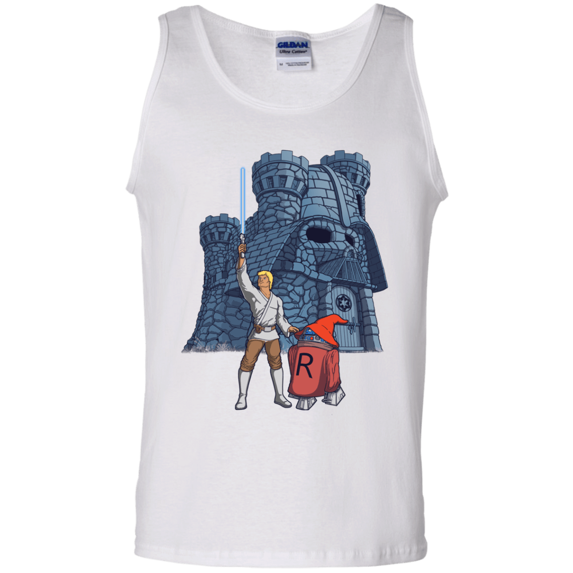 T-Shirts White / S Darthskull Castle Men's Tank Top