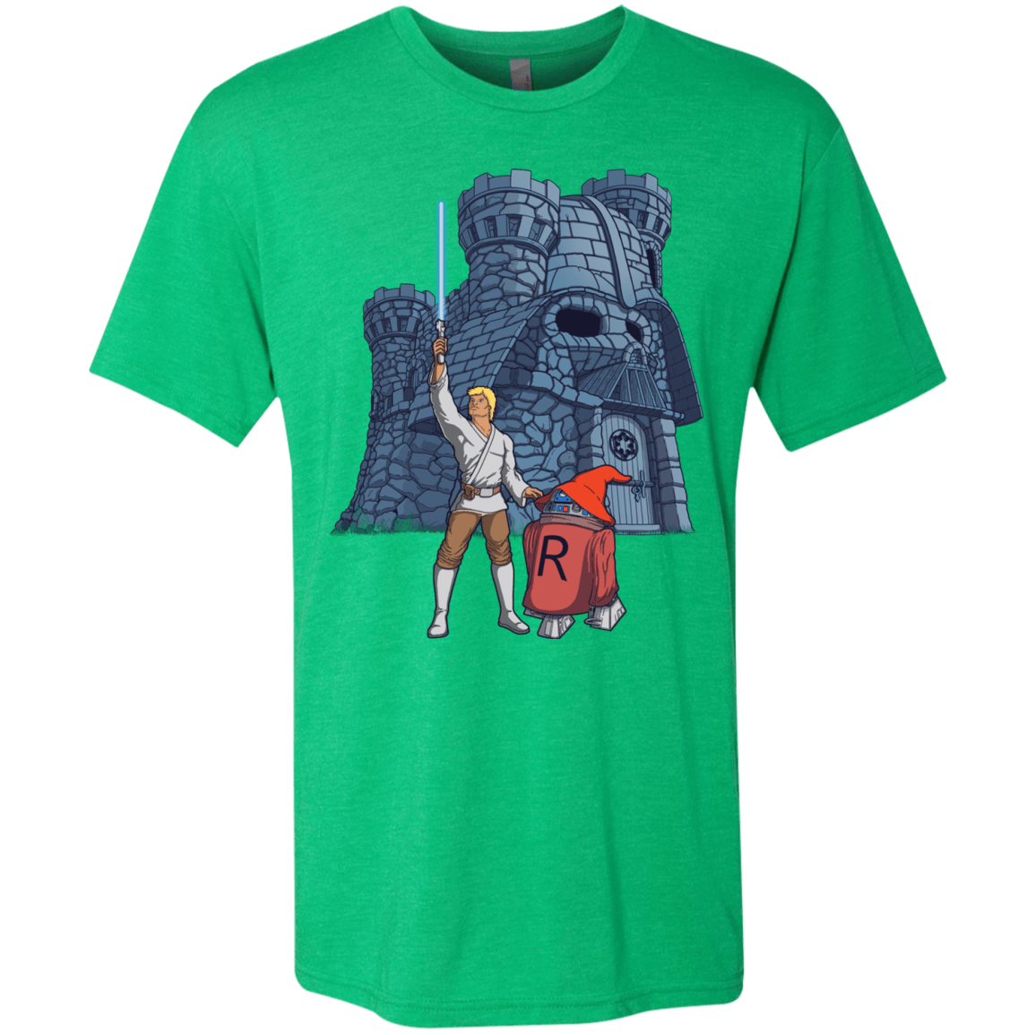 T-Shirts Envy / S Darthskull Castle Men's Triblend T-Shirt