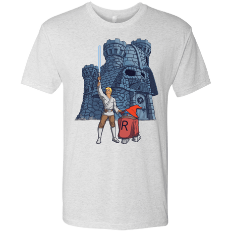 T-Shirts Heather White / S Darthskull Castle Men's Triblend T-Shirt
