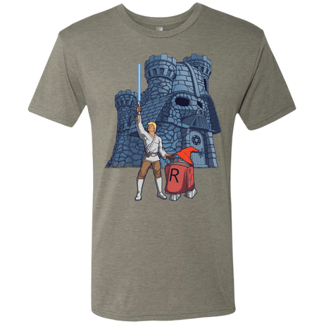T-Shirts Venetian Grey / S Darthskull Castle Men's Triblend T-Shirt