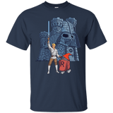 T-Shirts Navy / S Darthskull Castle T-Shirt