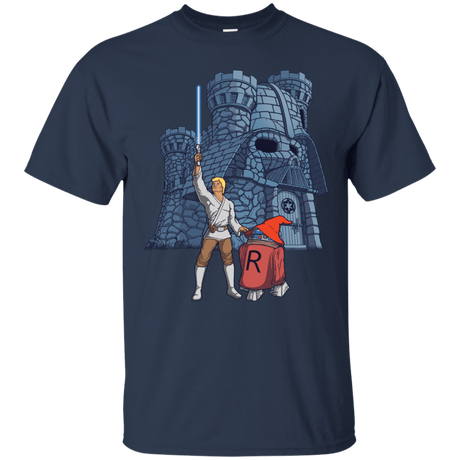 T-Shirts Navy / S Darthskull Castle T-Shirt