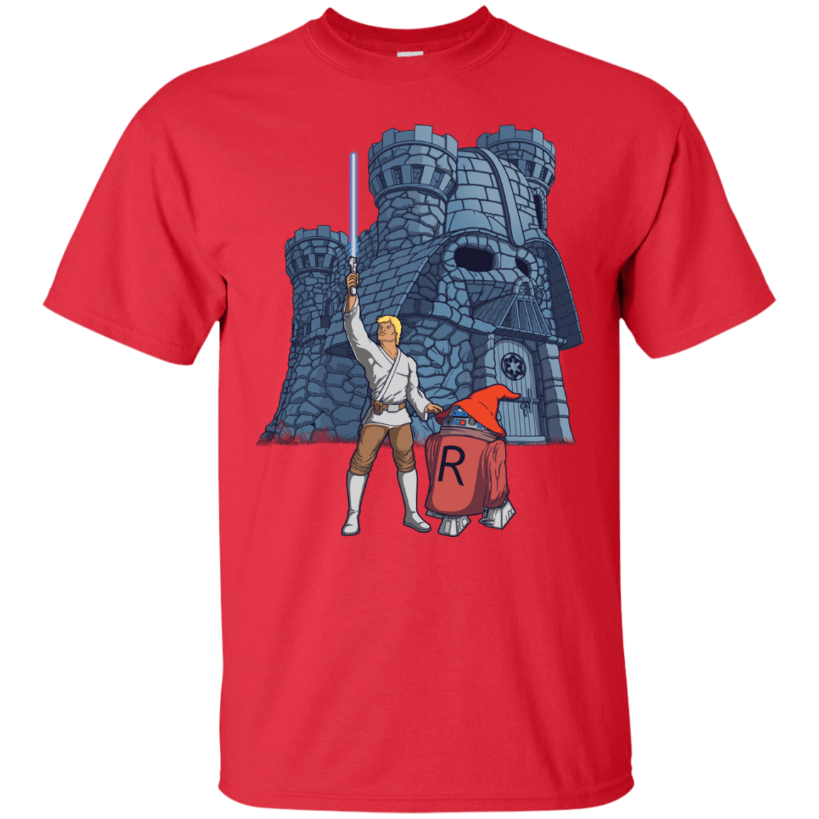 T-Shirts Red / S Darthskull Castle T-Shirt