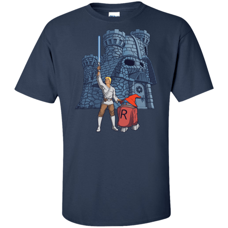 T-Shirts Navy / XLT Darthskull Castle Tall T-Shirt