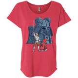 T-Shirts Vintage Red / X-Small Darthskull Castle Triblend Dolman Sleeve