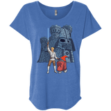 T-Shirts Vintage Royal / X-Small Darthskull Castle Triblend Dolman Sleeve