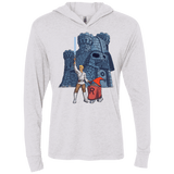 T-Shirts Heather White / X-Small Darthskull Castle Triblend Long Sleeve Hoodie Tee