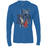 T-Shirts Vintage Royal / X-Small Darthskull Castle Triblend Long Sleeve Hoodie Tee