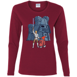 T-Shirts Cardinal / S Darthskull Castle Women's Long Sleeve T-Shirt