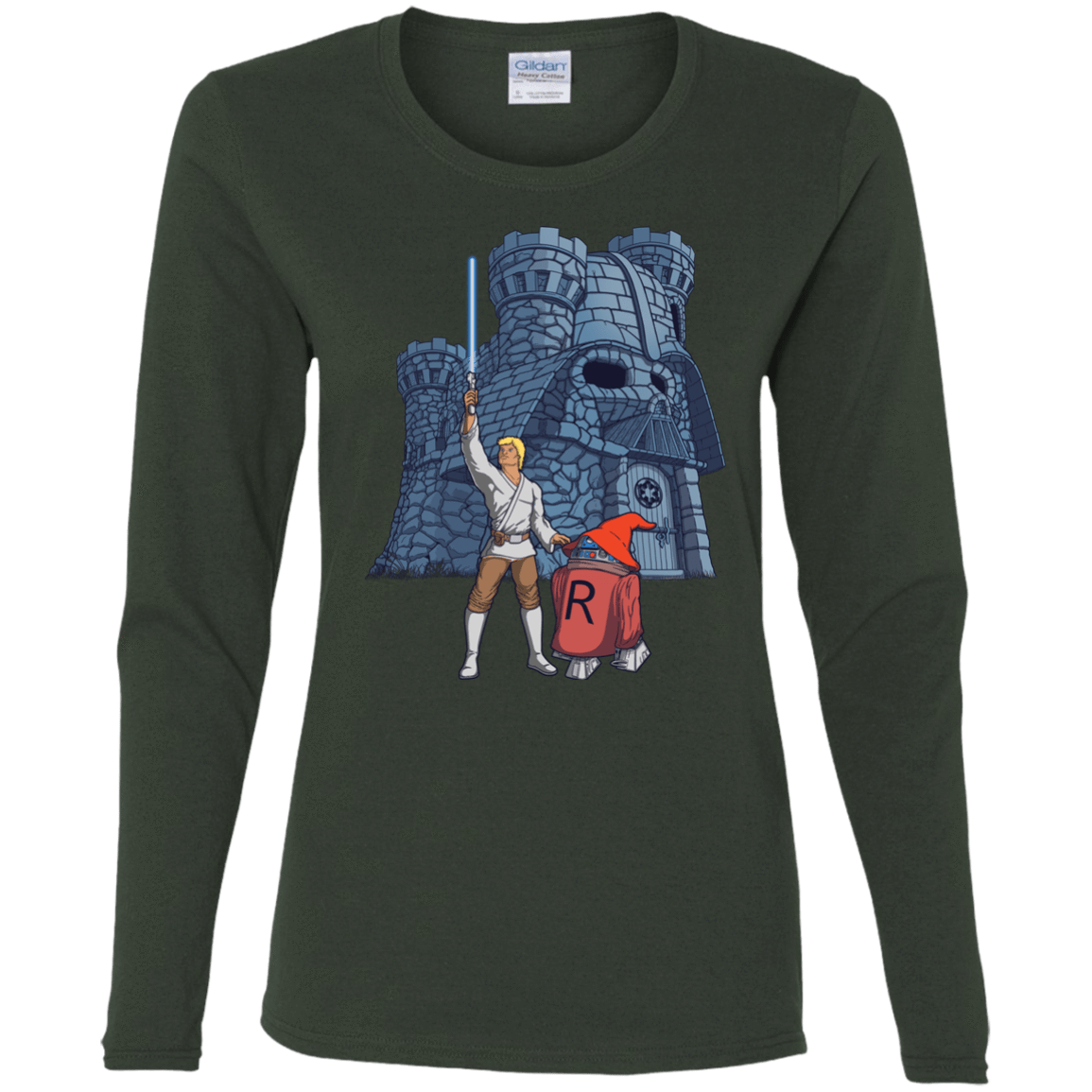 T-Shirts Forest / S Darthskull Castle Women's Long Sleeve T-Shirt