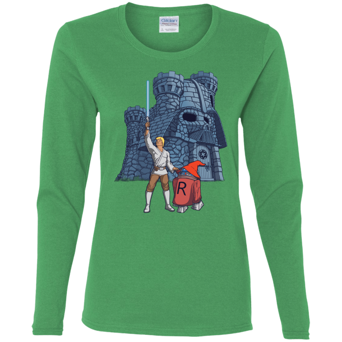 T-Shirts Irish Green / S Darthskull Castle Women's Long Sleeve T-Shirt