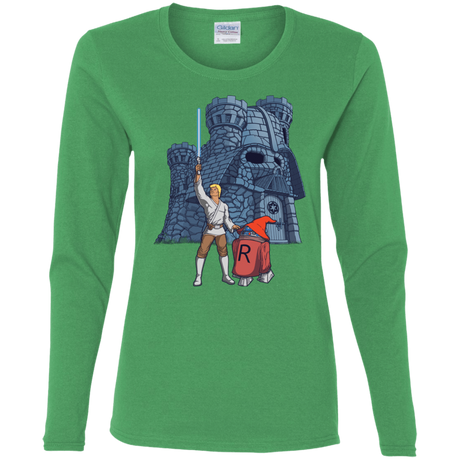 T-Shirts Irish Green / S Darthskull Castle Women's Long Sleeve T-Shirt