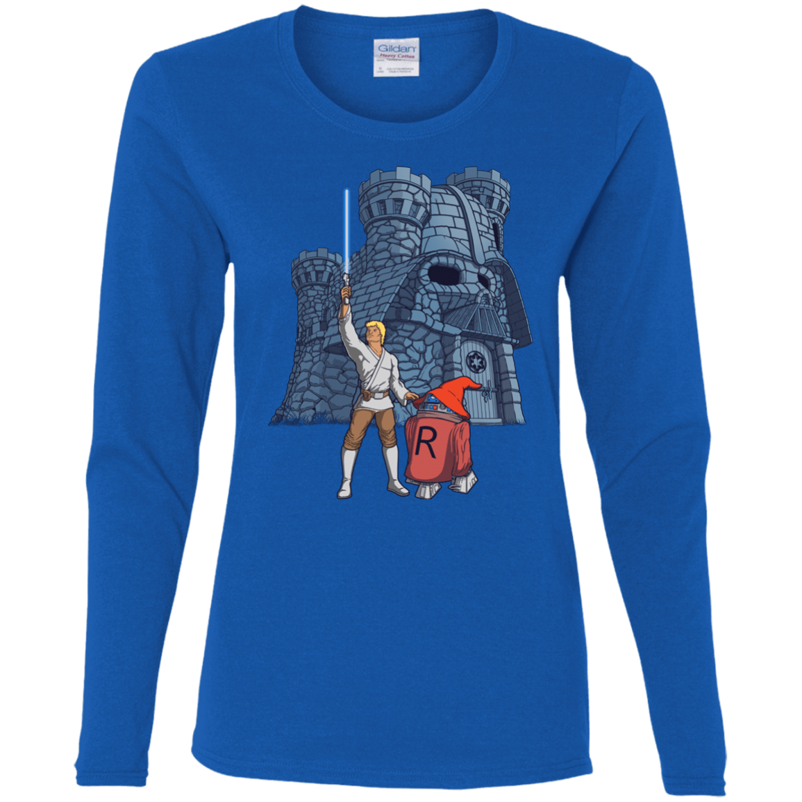 T-Shirts Royal / S Darthskull Castle Women's Long Sleeve T-Shirt