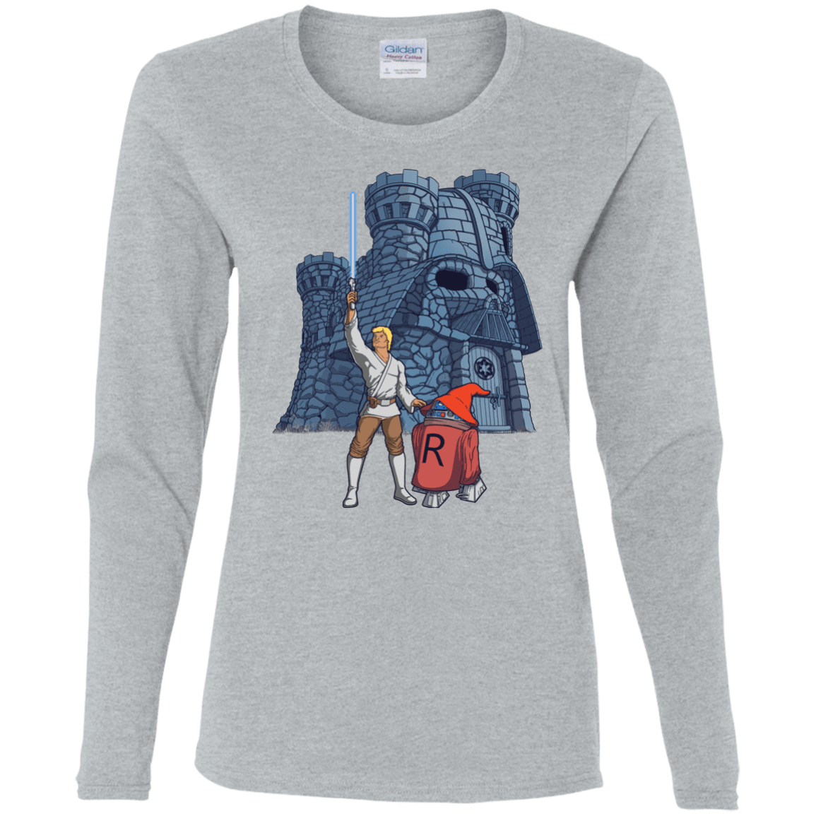 T-Shirts Sport Grey / S Darthskull Castle Women's Long Sleeve T-Shirt