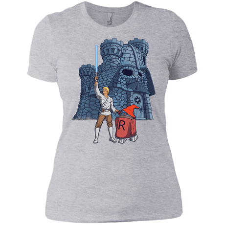 T-Shirts Heather Grey / X-Small Darthskull Castle Women's Premium T-Shirt