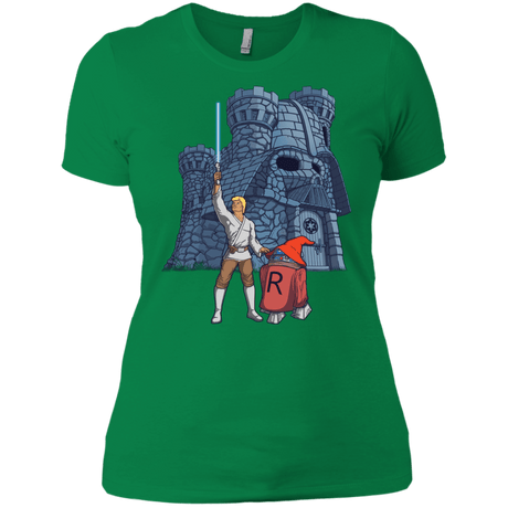 T-Shirts Kelly Green / X-Small Darthskull Castle Women's Premium T-Shirt
