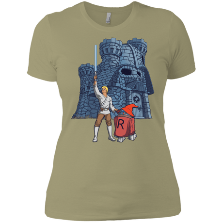 T-Shirts Light Olive / X-Small Darthskull Castle Women's Premium T-Shirt