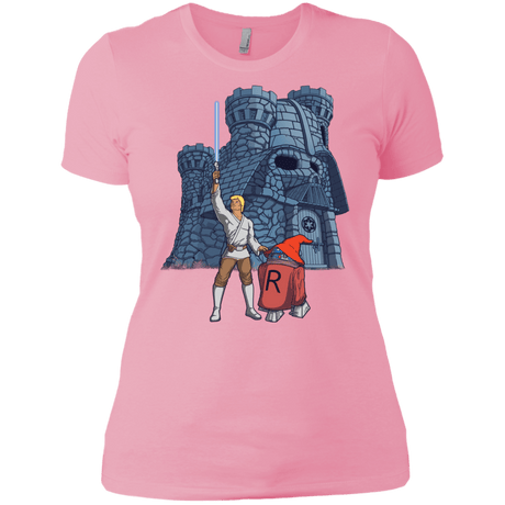 T-Shirts Light Pink / X-Small Darthskull Castle Women's Premium T-Shirt