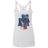 T-Shirts Heather White / X-Small Darthskull Castle Women's Triblend Racerback Tank