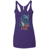 T-Shirts Purple Rush / X-Small Darthskull Castle Women's Triblend Racerback Tank