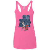 T-Shirts Vintage Pink / X-Small Darthskull Castle Women's Triblend Racerback Tank