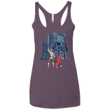 T-Shirts Vintage Purple / X-Small Darthskull Castle Women's Triblend Racerback Tank