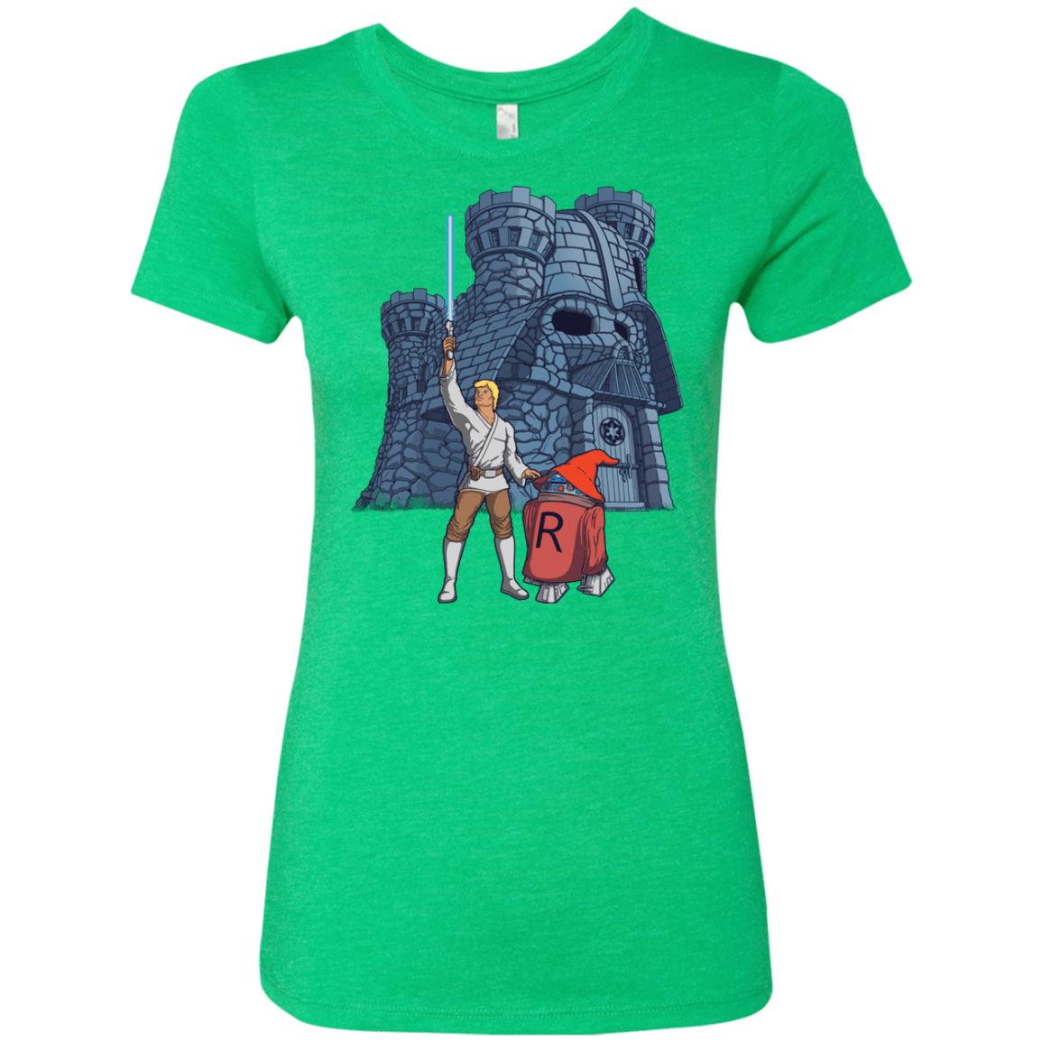 T-Shirts Envy / S Darthskull Castle Women's Triblend T-Shirt