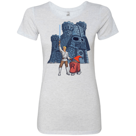 T-Shirts Heather White / S Darthskull Castle Women's Triblend T-Shirt