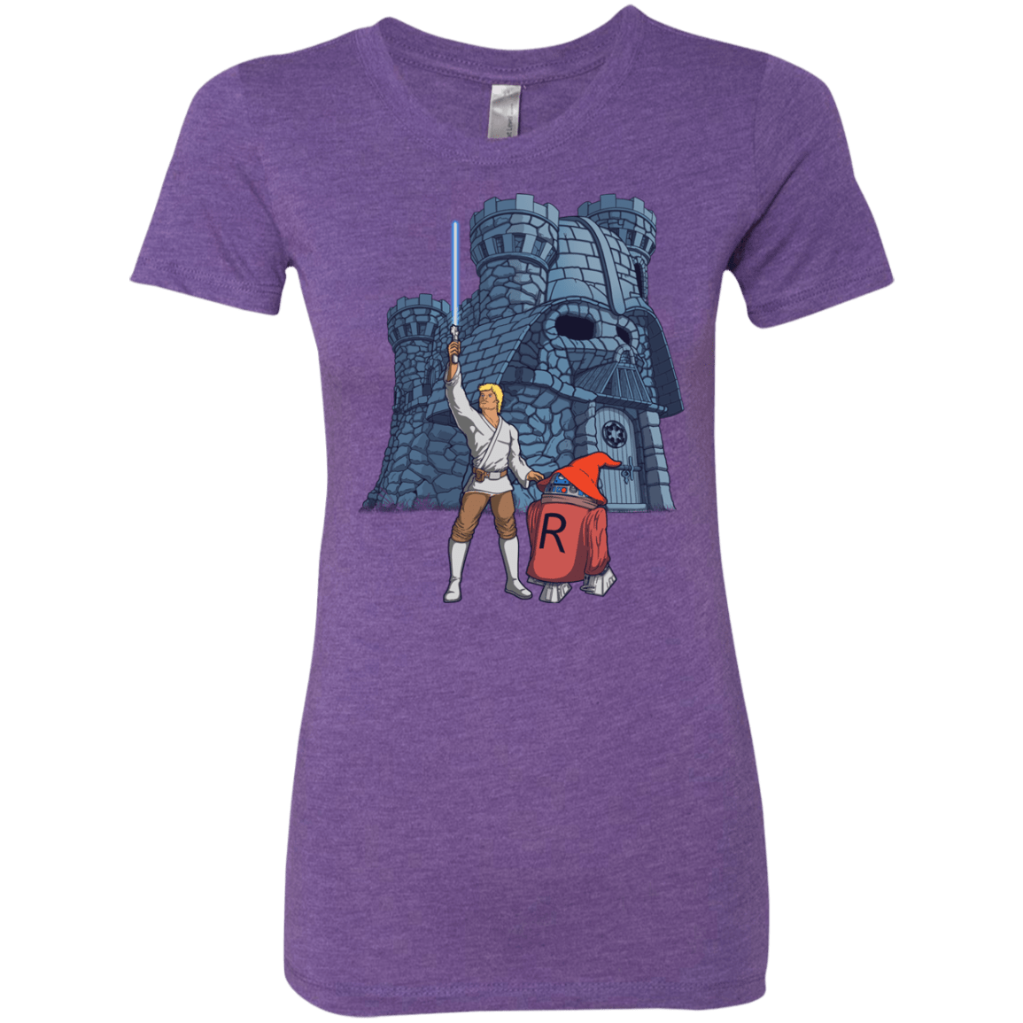 T-Shirts Purple Rush / S Darthskull Castle Women's Triblend T-Shirt