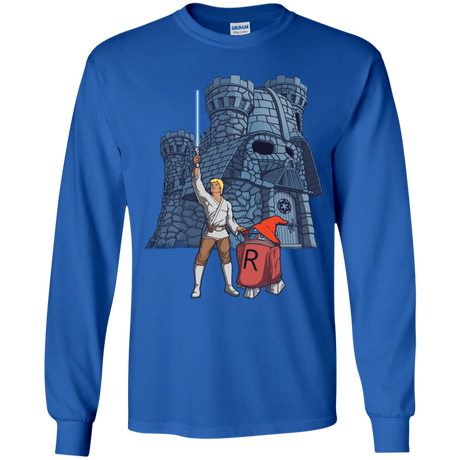 T-Shirts Royal / YS Darthskull Castle Youth Long Sleeve T-Shirt