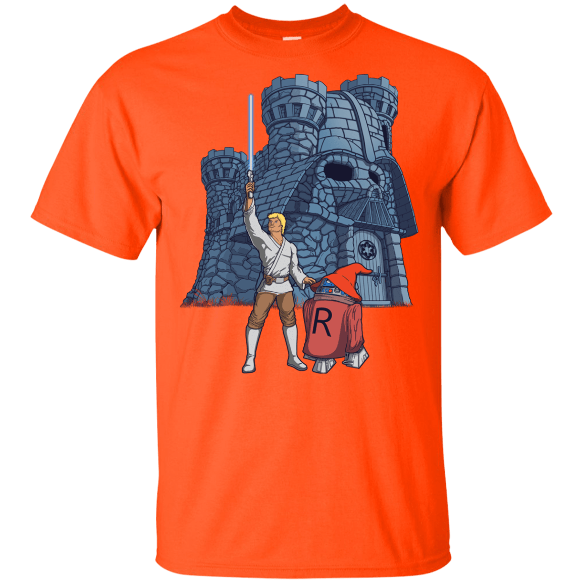 T-Shirts Orange / YXS Darthskull Castle Youth T-Shirt