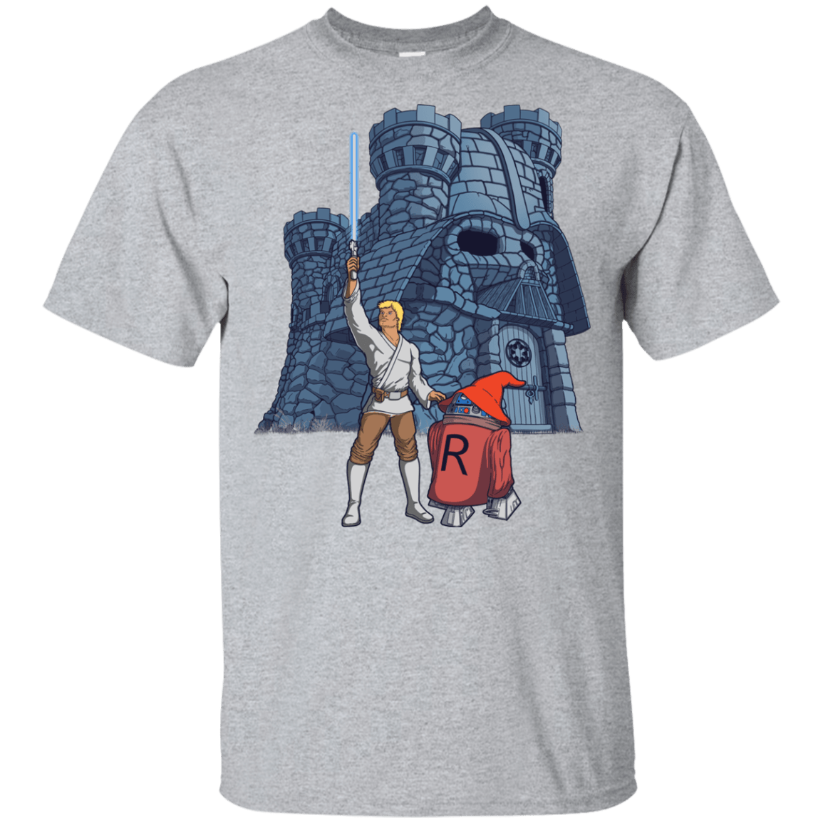 T-Shirts Sport Grey / YXS Darthskull Castle Youth T-Shirt