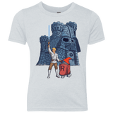 T-Shirts Heather White / YXS Darthskull Castle Youth Triblend T-Shirt
