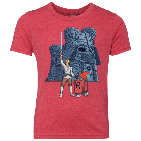 T-Shirts Vintage Red / YXS Darthskull Castle Youth Triblend T-Shirt