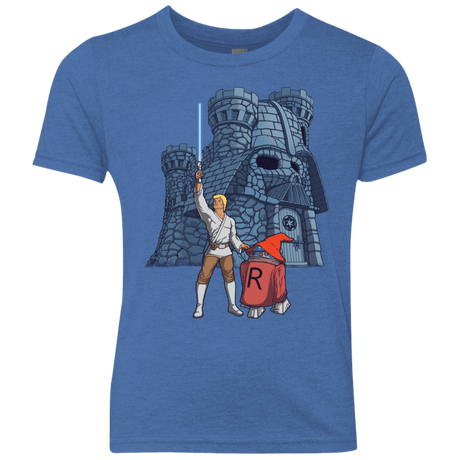 T-Shirts Vintage Royal / YXS Darthskull Castle Youth Triblend T-Shirt