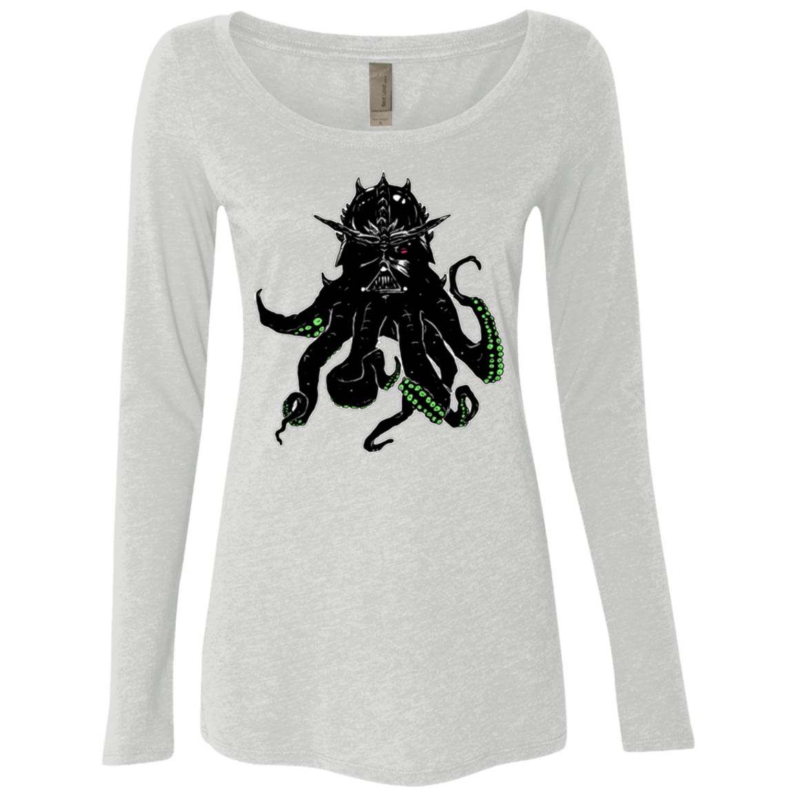 T-Shirts Heather White / Small Darthulhu Women's Triblend Long Sleeve Shirt