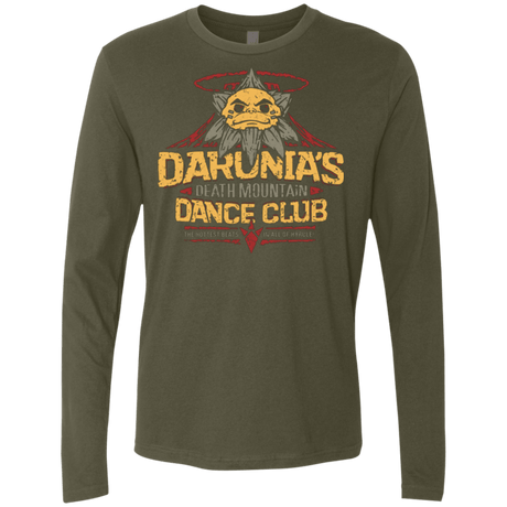 T-Shirts Military Green / Small Darunia Dance Club Men's Premium Long Sleeve